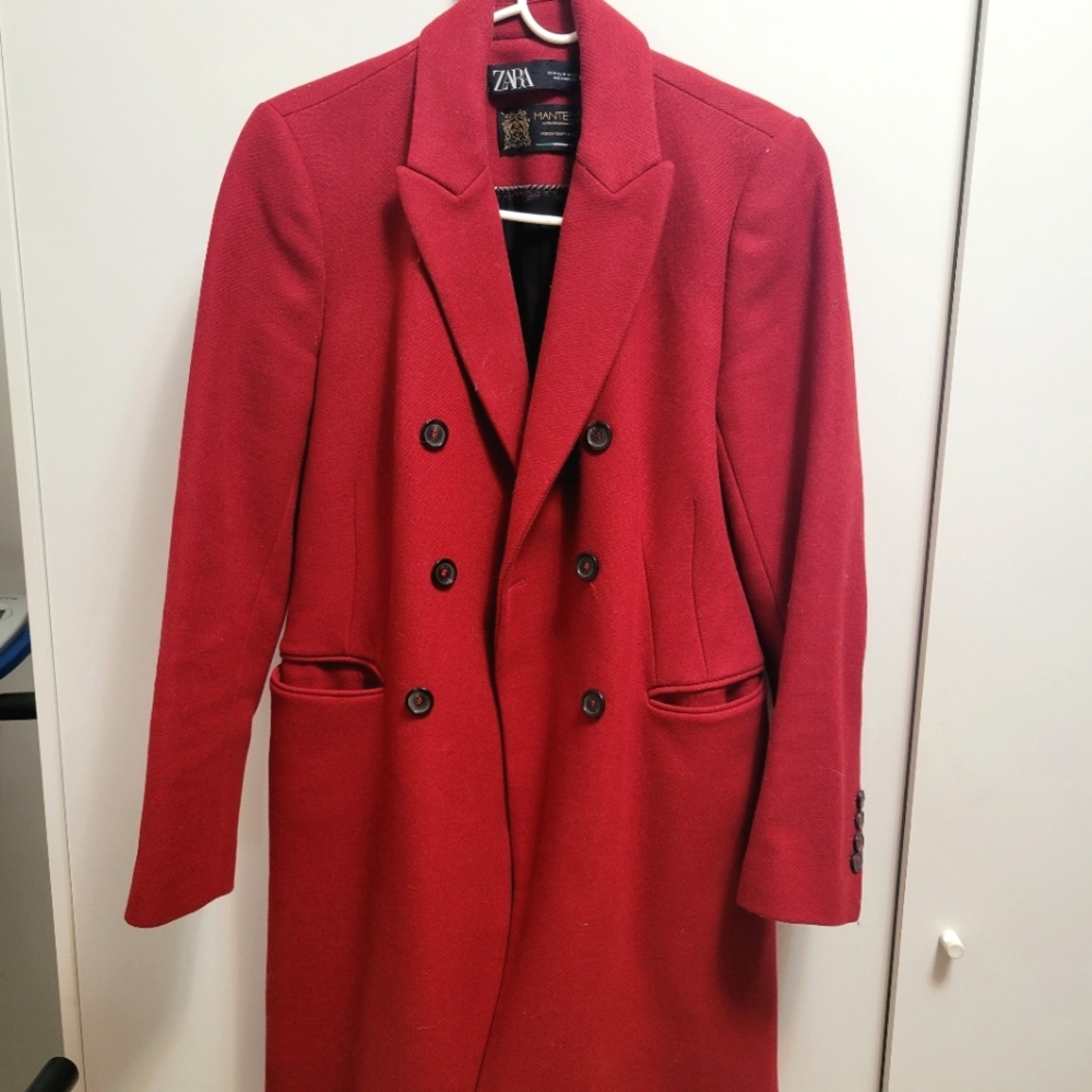 Zara Brand Red Coat